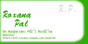 roxana pal business card